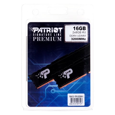 Patriot Premium Black DDR4 2x8GB 3200MHz Patriot Premium Black DDR4 2x8GB 3200MHz