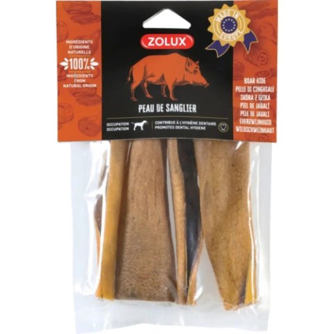 ZOLUX Przysmak naturalny dla psa Skóra z dzika 100g ZOLUX Przysmak naturalny dla psa Skóra z dzika 100g