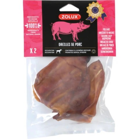 ZOLUX Przysmak naturalny dla psa ucho wieprz x2 80g ZOLUX Przysmak naturalny dla psa ucho wieprz x2 80g
