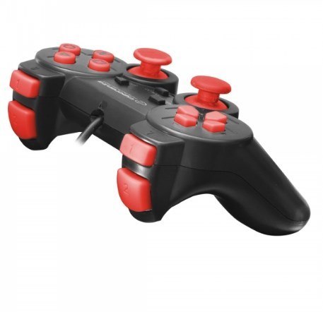 Gamepad Esperanza EGG106R (PC, PS2, PS3; kolor czarny, kolor czerwony) Gamepad Esperanza EGG106R (PC, PS2, PS3; kolor czarny, kolor czerwony)
