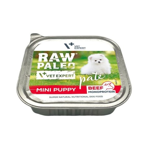 VetExpert Raw Paleo Wołowina Pate Mini Puppy alu tray 150g VetExpert Raw Paleo Wołowina Pate Mini Puppy alu tray 150g