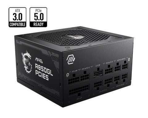 Zasilacz MAG A850GL PCIE5 850W 80PLUS GOLD F.MODULAR Zasilacz MAG A850GL PCIE5 850W 80PLUS GOLD F.MODULAR