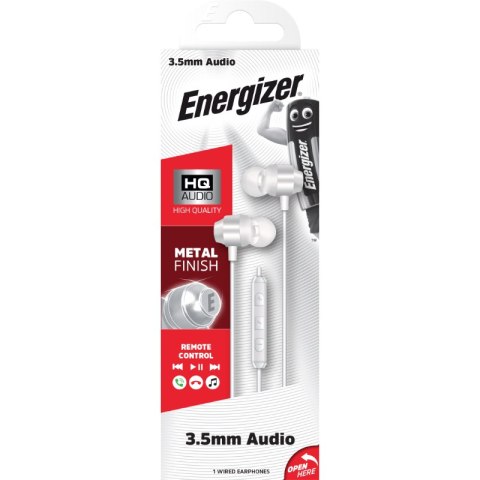 Energizer Classic CIA10 - Słuchawki przewodowe jack 3,5 mm (Biały) Energizer Classic CIA10 - Słuchawki przewodowe jack 3,5 mm (Biały)