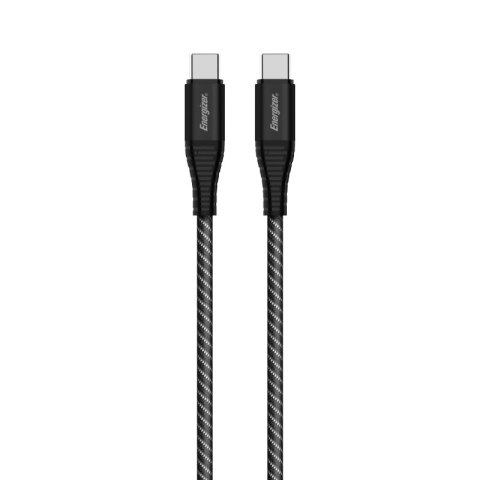 Energizer Ultimate - Kabel połączeniowy USB-C do USB-C 100W 2m (Czarny) Energizer Ultimate - Kabel połączeniowy USB-C do USB-C 100W 2m (Czarny)