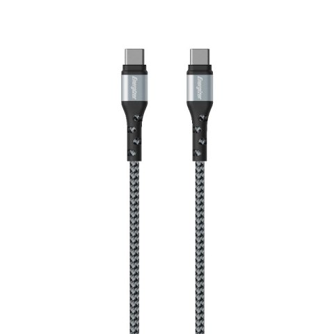 Energizer Ultimate - Kabel połączeniowy USB-C do USB-C 2m (Srebrny) Energizer Ultimate - Kabel połączeniowy USB-C do USB-C 2m (Srebrny)