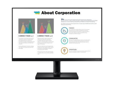 Samsung F24T450FZU 61 cm (24") 1920 x 1080 px Full HD LED Czarny