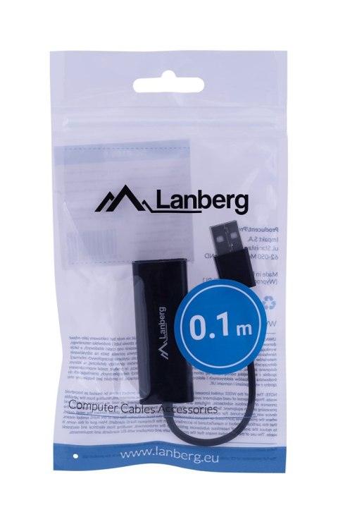 Karta sieciowa Lanberg NC-0100-01 (USB 2.0; 1x 10/100Mbps) Karta sieciowa Lanberg NC-0100-01 (USB 2.0; 1x 10/100Mbps)