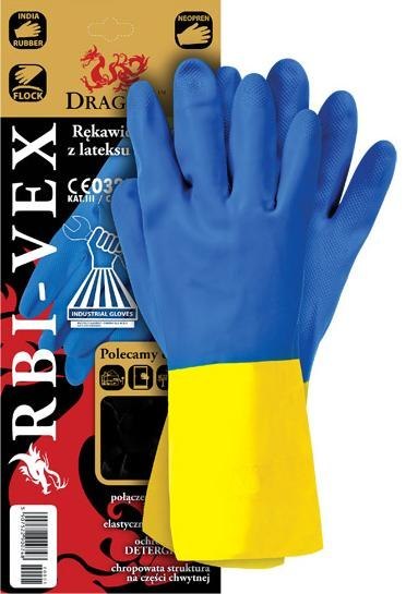 RĘKAWICE GUMOWE RBI-VEX ROZMIAR 9 RĘKAWICE GUMOWE RBI-VEX ROZMIAR 9