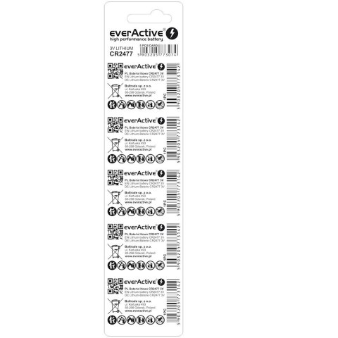 Baterie litowe mini CR2477 blister 5 szt. Baterie litowe mini CR2477 blister 5 szt.