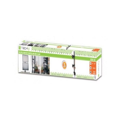 Uchwyt biurkowy LCD/LED 13-27cali podwójny, czarny Uchwyt biurkowy LCD/LED 13-27cali podwójny, czarny