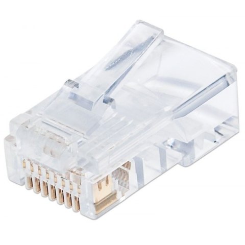 Wtyk modularny RJ45 UTP 8P8C cat.6 na drut 100szt. Wtyk modularny RJ45 UTP 8P8C cat.6 na drut 100szt.