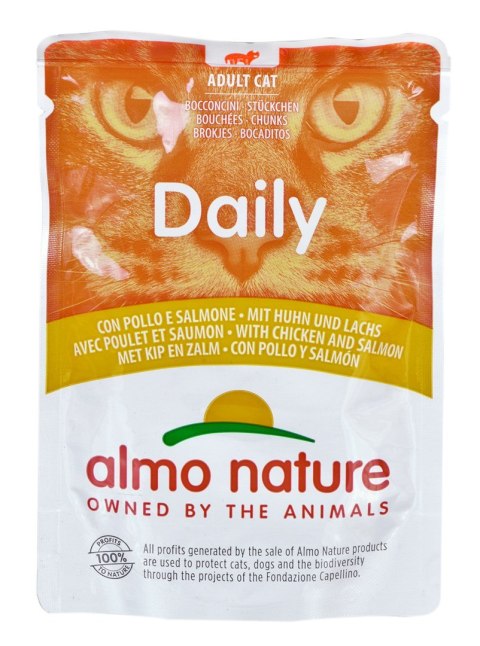 ALMO NATURE Daily Menu Kurczak z łososiem - saszetka 70 g ALMO NATURE Daily Menu Kurczak z łososiem - saszetka 70 g