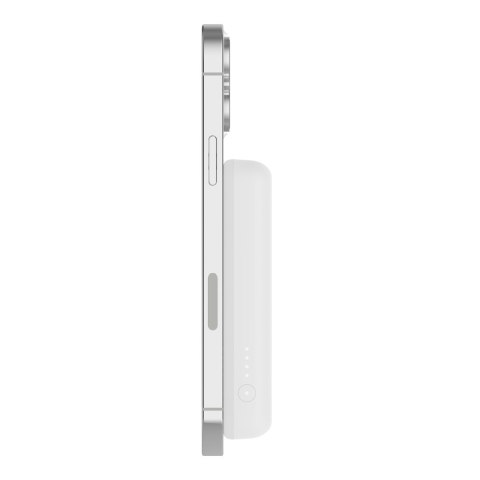 Powerbank bezprzewodowy Belkin BoostCharge Magnetic Wireless Power Bank 5K + Stand MagSafe Compatible 5000mAh 7,5W White Powerbank bezprzewodowy Belkin BoostCharge Magnetic Wireless Power Bank 5K + Stand MagSafe Compatible 5000mAh 7,5W White