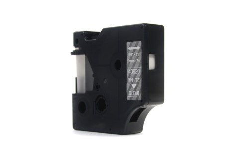 Taśma JetWorld Zamiennik Dymo D1 Biały na Przezroczystym 9mm x 7m LM100, LM100Plus, LM100Series, LM120P, LM280, LM300, LM350, L Taśma JetWorld Zamiennik Dymo D1 Biały na Przezroczystym 9mm x 7m LM100, LM100Plus, LM100Series, LM120P, LM280, LM300, LM350, L