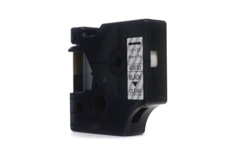 Taśma JetWorld Zamiennik Dymo D1 Czarny na Przezroczystym 6mm x 7m LM100, LM100+, LM200, LM300, LM400, LM420P, LM350, LM350D, L Taśma JetWorld Zamiennik Dymo D1 Czarny na Przezroczystym 6mm x 7m LM100, LM100+, LM200, LM300, LM400, LM420P, LM350, LM350D, L