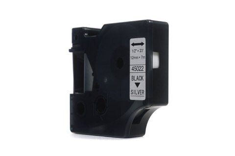 Taśma JetWorld Zamiennik Dymo D1 Czarny na Srebrnym 12mm x 7m LM100, LM100+, LM200, LM300, LM400, LM420P, LM350, LM350D, LM360D, Taśma JetWorld Zamiennik Dymo D1 Czarny na Srebrnym 12mm x 7m LM100, LM100+, LM200, LM300, LM400, LM420P, LM350, LM350D, LM360D,