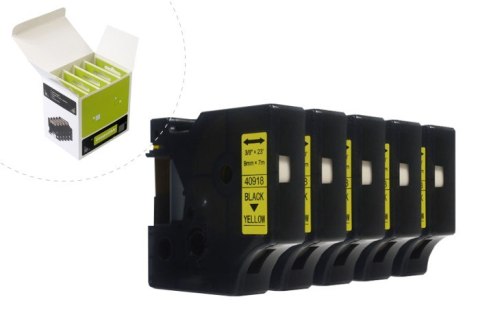 Taśma JetWorld Zamiennik Dymo D1 Czarny na Żółtym 9mm x 7m (5szt.) LM100 , LM120, LM150, LM160, LM200, LM210, LM210D, LM220, LM2 Taśma JetWorld Zamiennik Dymo D1 Czarny na Żółtym 9mm x 7m (5szt.) LM100 , LM120, LM150, LM160, LM200, LM210, LM210D, LM220, LM2