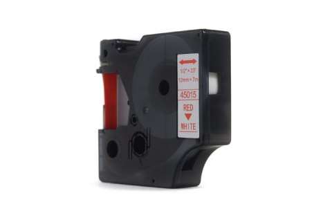 Taśma JetWorld Zamiennik Dymo D1 Czerwony na Białym 12mm x 7m LM100, LM100+, LM200, LM300, LM400, LM420P, LM350, LM350D, LM360D, Taśma JetWorld Zamiennik Dymo D1 Czerwony na Białym 12mm x 7m LM100, LM100+, LM200, LM300, LM400, LM420P, LM350, LM350D, LM360D,