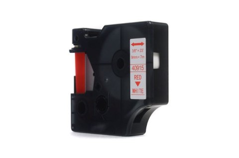 Taśma JetWorld Zamiennik Dymo D1 Czerwony na Białym 9mm x 7m LM100, LM100Plus, LM100Series, LM120P, LM280, LM300, LM350, LM350D Taśma JetWorld Zamiennik Dymo D1 Czerwony na Białym 9mm x 7m LM100, LM100Plus, LM100Series, LM120P, LM280, LM300, LM350, LM350D