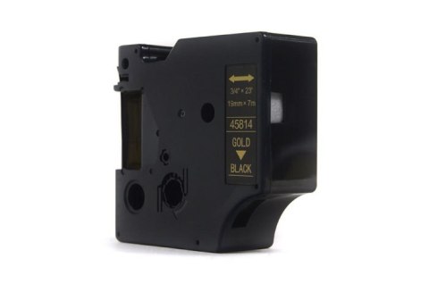 Taśma JetWorld Zamiennik Dymo D1 Złoty na Czarnym, 19mm x 7m (45814) Taśma JetWorld Zamiennik Dymo D1 Złoty na Czarnym, 19mm x 7m (45814)