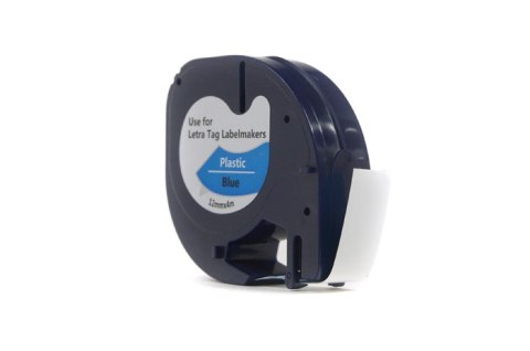 Taśma JetWorld Zamiennik Dymo LetraTag Czarny na Niebieskim, 12mm x 4m (59426, 91205, 91335, 91225) (S0721600, S0721650) Taśma JetWorld Zamiennik Dymo LetraTag Czarny na Niebieskim, 12mm x 4m (59426, 91205, 91335, 91225) (S0721600, S0721650)