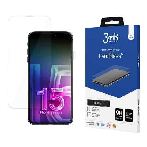 3mk HardGlass - Szkło hartowane do iPhone 15 Pro Max 3mk HardGlass - Szkło hartowane do iPhone 15 Pro Max