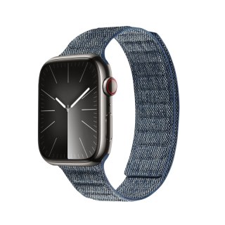 Crong Melange - Pasek magnetyczny do Apple Watch 42/44/45/46/49 mm (niebieski melanż)