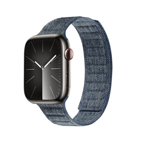 Crong Melange - Pasek magnetyczny do Apple Watch 42/44/45/46/49 mm (niebieski melanż)