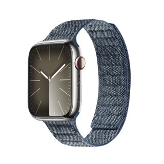 Crong Melange - Pasek magnetyczny do Apple Watch 42/44/45/46/49 mm (niebieski melanż)