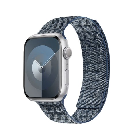 Crong Melange - Pasek magnetyczny do Apple Watch 42/44/45/46/49 mm (niebieski melanż)