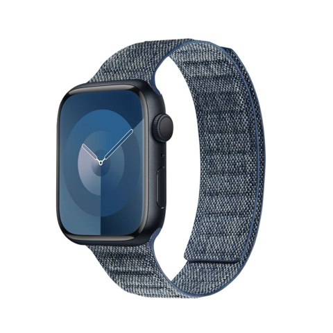 Crong Melange - Pasek magnetyczny do Apple Watch 42/44/45/46/49 mm (niebieski melanż)