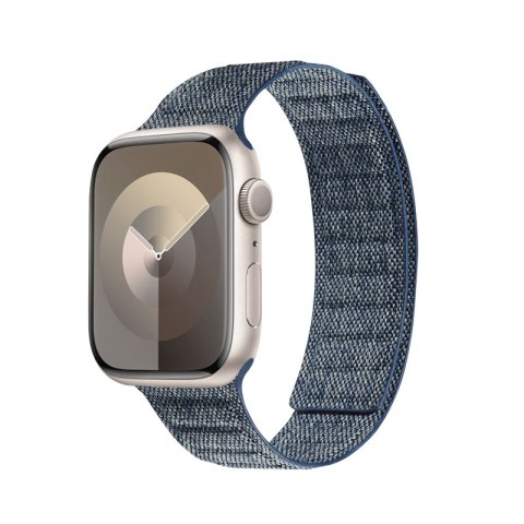Crong Melange - Pasek magnetyczny do Apple Watch 42/44/45/46/49 mm (niebieski melanż)