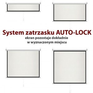 Ekran ręczny półautomat 4:3 72" 145x110cm MS-72 4:3 Ekran ręczny półautomat 4:3 72" 145x110cm MS-72 4:3