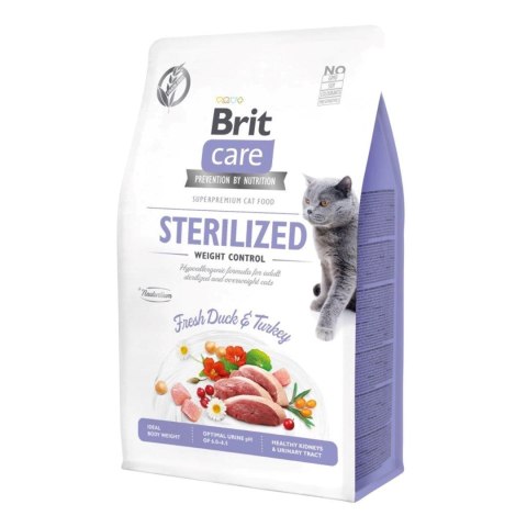 BRIT CARE Cat Grain-Free Sterilised Weight Control - karma dla kotów wysterylizowanych i z nadwagą - 7 kg BRIT CARE Cat Grain-Free Sterilised Weight Control - karma dla kotów wysterylizowanych i z nadwagą - 7 kg