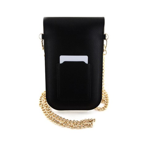 Hello Kitty Leather Metal Logo Chain - Torebka crossbody na telefon (czarny) Hello Kitty Leather Metal Logo Chain - Torebka crossbody na telefon (czarny)