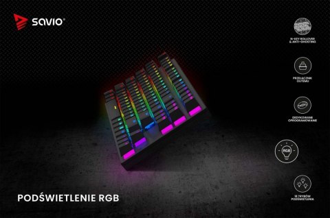 Klawiatura mechaniczna RGB Tempest X2 Outemu Brown