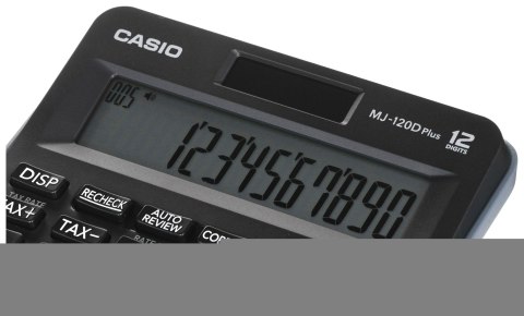 CASIO KALKULATOR BIUROWY MJ-120D PLUS CZARNY, 12 CYFROWY WYŚWIETLACZ