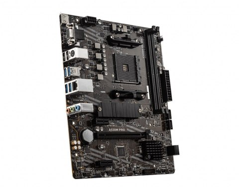 Płyta główna A520M PRO AM4 2DDR4 DP/VGA/HDMI USB 3.2 mATX Płyta główna A520M PRO AM4 2DDR4 DP/VGA/HDMI USB 3.2 mATX