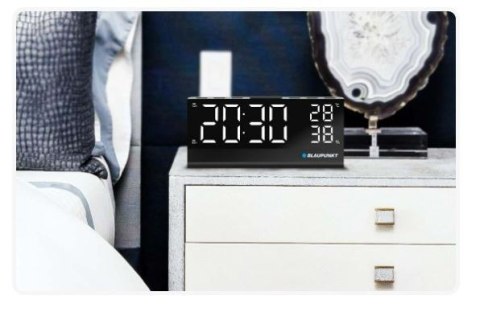 Radiobudzik CR10ALU FM PLL z wbudowanym czujnikiem temperatury i wilgotności Radiobudzik CR10ALU FM PLL z wbudowanym czujnikiem temperatury i wilgotności