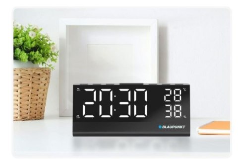 Radiobudzik CR10ALU FM PLL z wbudowanym czujnikiem temperatury i wilgotności Radiobudzik CR10ALU FM PLL z wbudowanym czujnikiem temperatury i wilgotności