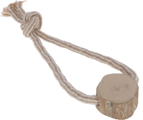 KERBL Szarpak dla psa, pętla, juta/bawełna, drewno kawowe, 20 cm KERBL Szarpak dla psa, pętla, juta/bawełna, drewno kawowe, 20 cm