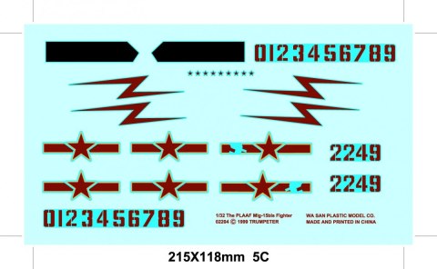 Model plastikowy The PLAAF MiG bis Fighter Model plastikowy The PLAAF MiG bis Fighter