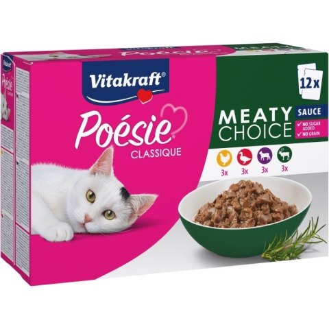 VITAKRAFT POESIE CLASSIQUE multip Meaty przysmak dla kota12x85g VITAKRAFT POESIE CLASSIQUE multip Meaty przysmak dla kota12x85g