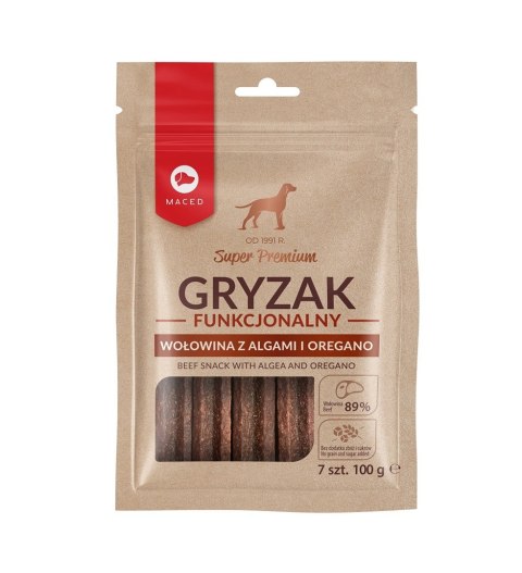 MACED Gryzak funkcjonalny z algami i oregano - gryzak dla psa - 100 g MACED Gryzak funkcjonalny z algami i oregano - gryzak dla psa - 100 g