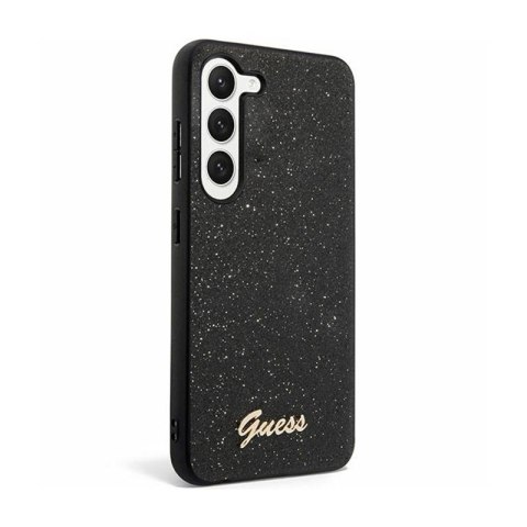 Guess Glitter Flakes Metal Logo Case - Etui Samsung Galaxy S24+ (czarny) Guess Glitter Flakes Metal Logo Case - Etui Samsung Galaxy S24+ (czarny)