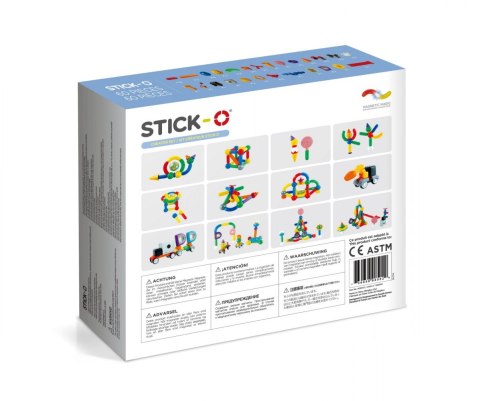 Klocki magnetyczne Stick-o Zestaw konstrukcyjny 60 elementów