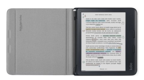 Etui Kobo Libra Colour Notebook SleepCover Case Black Etui Kobo Libra Colour Notebook SleepCover Case Black