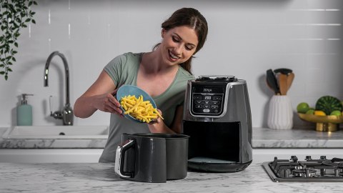 Ninja AF160 Pojedyńczy 5,2 l Autonomiczny 1750 W Frytkownica na gorące powietrze Szary