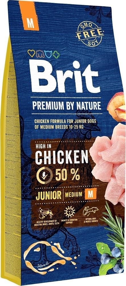BRIT PREMIUM BY NATURE Junior M - sucha karma dla szczeniąt średnich ras - 15 kg BRIT PREMIUM BY NATURE Junior M - sucha karma dla szczeniąt średnich ras - 15 kg