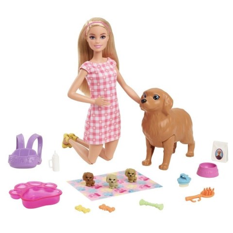 Lalka Barbie Narodziny piesków zestaw Lalka Barbie Narodziny piesków zestaw